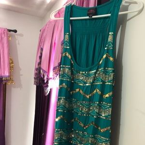 2Bebe sparkly Tank Top